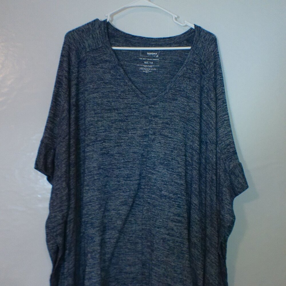Sonoma Goods For Life V-Neck Knit Poncho Top – Women’s 0X–1X